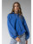 Jackie 1/4 Button Up Sweatshirt - Cobalt Blue