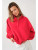 Jackie 1/4 Button Up Sweatshirt - Red