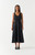 Cotton Gauze Midi Dress - Black