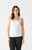 Square Neck Tank - White