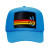 Peace Trucker Hat - Carribean Light Blue