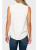 Cameron Day Top with Crochet Trim - White