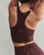 Revive Longline Bra - Brown Berry