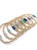 Gemini Bracelet in Turquoise - Gold