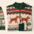 Dog North Woods Sweater - Red/Green/Cream