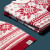 Dog Norwegian Sweater - Red/Cream