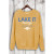 Lake It Easy Mineral Washed Sweatshirt-Mustard