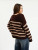Carlyle Crewneck Sweater in Brown Oat Stripe