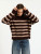 Carlyle Crewneck Sweater in Brown Oat Stripe