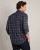 Hardy Flannel Shirt - Fatigue Green/True Navy