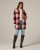 Generation Plaid Shacket - Deep Red