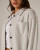 Callie Shirt Jacket - Light Grey