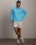 Founder's Golf 1/4 Zip - Azure Blue