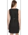 Posh Button Linen Dress - Black