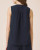 Ava Gauze Button Tank - Navy