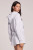 Contrast Strappings Zip Hoodie-Light Heather Gray