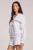 Contrast Strappings Zip Hoodie-Light Heather Gray