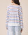 Erica Stripe Sweater - White/Azre/Firework