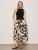 Sandbar Mix Media Midi Dress - Lotus W/Black