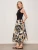 Sandbar Mix Media Midi Dress - Lotus W/Black