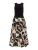 Sandbar Mix Media Midi Dress - Lotus W/Black
