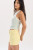 Astra Racerback Tank Top | Lemon Stripe Rib Knit Tank