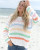 Ariel Striped Chunky Sweater-Breaker White Stripe