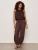 Melody Micro Linen Balloon Pant - Rich Soil