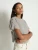 Ada Button Tee - Cement