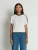 60s-Inspired Cropped Cotton Tee | Vintage Relaxed Fit