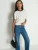 60s-Inspired Cropped Cotton Tee | Vintage Relaxed Fit