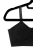 Black Peekaboo Lace (attached to our black bra)