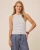 kennedy Stripe Tank - Pale Oak/Eucalyptus