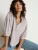 Jaynee Blouse | Praline Stripe Button-Front Top