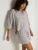 Jaynee Blouse | Praline Stripe Button-Front Top