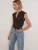 V-Neck Snap Placket Tank | Women's Cotton Tank