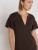 Savannah Mini Dress in Cocoa | Women's Cotton Dress