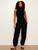 Micro Balloon Pant – Black | Semi High Rise, Full Length