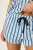 Blue & White Striped Modal Shorts | Women's Lounge Shorts