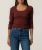 Scoop Neck Knit Pullover – Women's Soft Long Sleeve Top