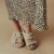 Burch Fur 2 Strap Slipper - Cream