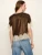 One Of A Kind Satin Lace Top – Espresso Martini