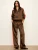 On Track Satin Jacket – Espresso Martini