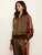 On Track Satin Jacket – Espresso Martini