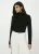Vanna Open Neck Turtleneck Top – Women's Fitted Wool-Blend Knit
