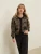 Abstract Zebra Alpaca Cardigan – Women's Balloon Sleeve Sweater
