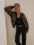 Abstract Zebra Alpaca Cardigan – Women's Balloon Sleeve Sweater