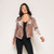 Marrakech Fay Velvet Moto Jacket Desert Mocha