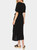 The Clarinda Midi Dress by Tart Collections- Black Short Sleeve