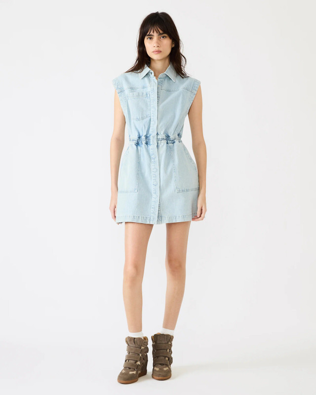 Jewell Neck Shift Dress